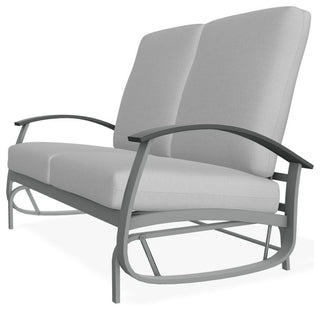 Belle Isle Cushion Deep Seating 2-Seat Glider, Dazzle/Graphite