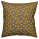 Yellow Snowflakes Pattern Outdoor Throw Pillow, 16"x16"