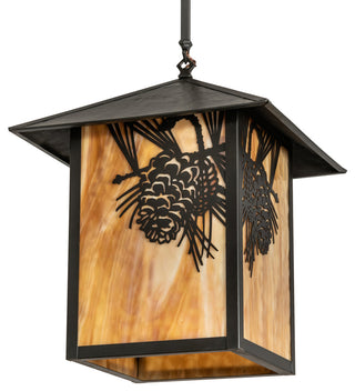 16 Square Seneca Winter Pine Pendant