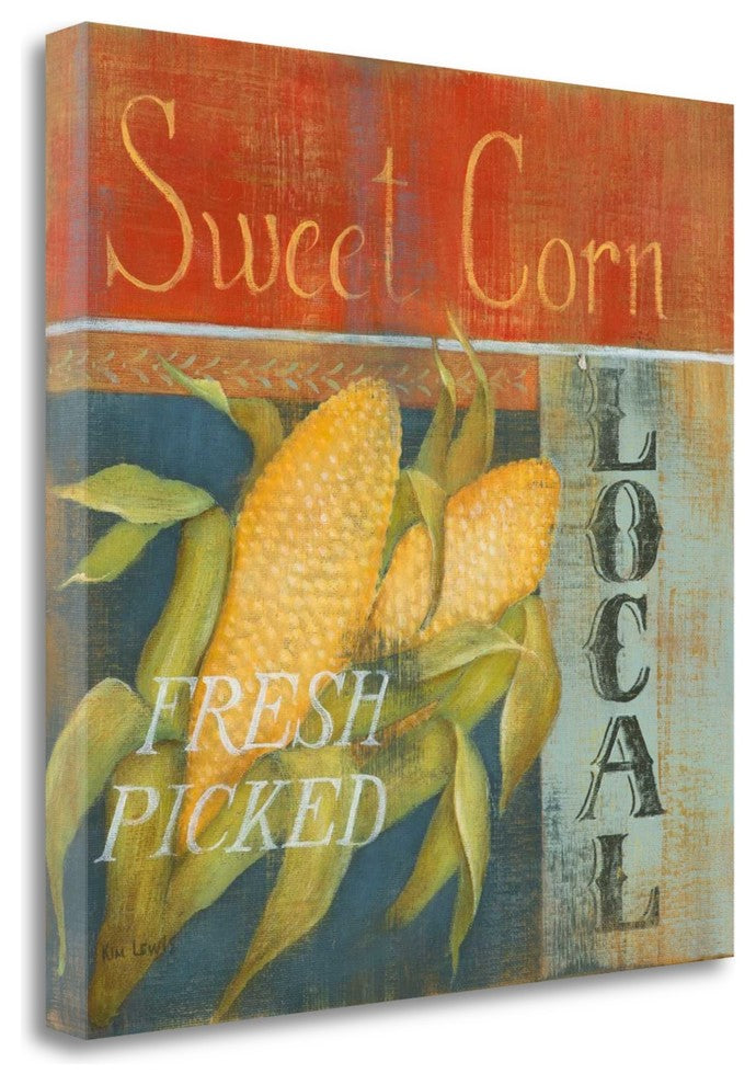 "Sweet Corn" By Kim Lewis, Giclee Print on Gallery Wrap Canvas, Ready to Hang