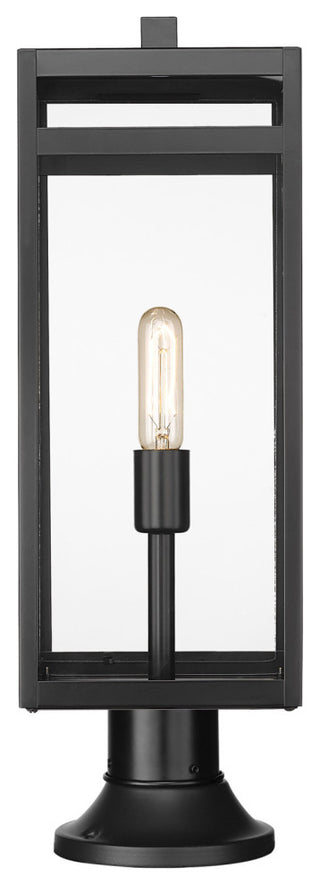 Z-Lite 596PHBR-553PM Nuri 24" Tall Outdoor Single Head Post Light - Black