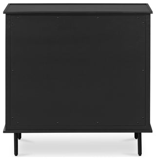 Reagan 3 Drawer Nightstand Black