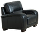 Brigitte Leather Craft Chair, Black