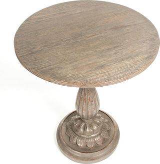 Esme End Table, Distressed Moss Gray