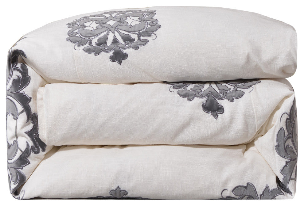 Madison Linen Duvet Cover, Super Queen