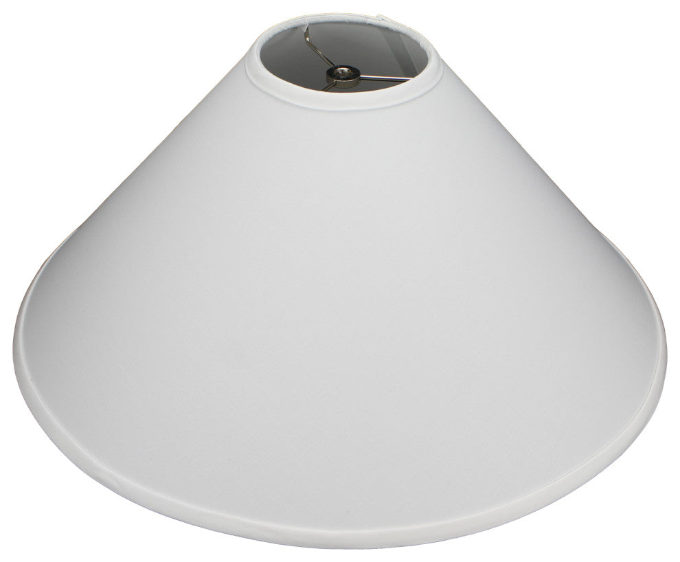 Fenchel Shades 5"x20"x12" Spider Attachment Empire Lamp Shade, Linen White
