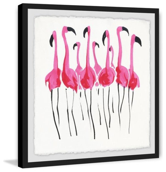"Flamboyance" Framed Painting Print, 24"x24"