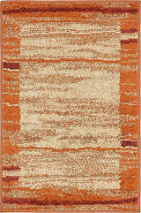 Unique Loom Terracotta Autumn Foilage 2'x3' Area Rug