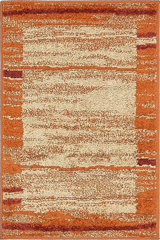 Unique Loom Terracotta Autumn Foilage 2'x3' Area Rug