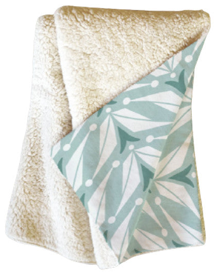Heather Dutton Tulipa Mist Fleece Throw Blanket