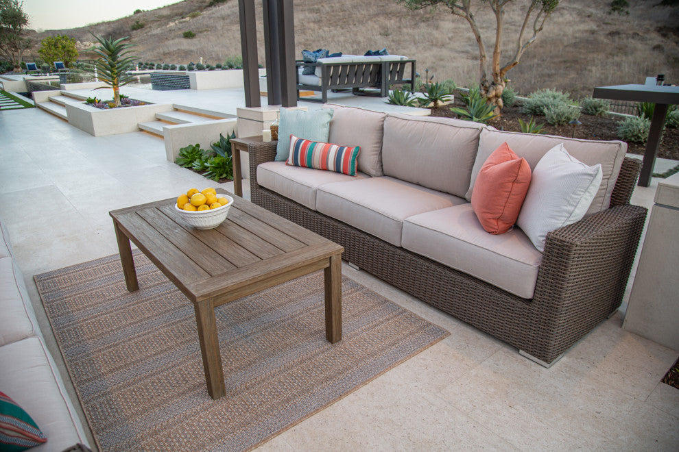 Coronado Plush Comfort Resin Wicker Outdoor Sofa
