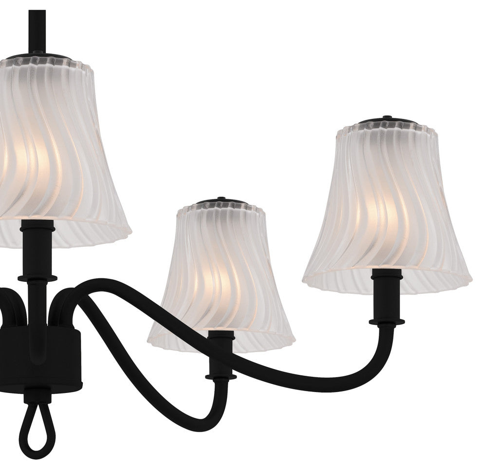 Quoizel MCK5030 McKinney 5 Light 30"W Taper Candle Chandelier - Brushed Nickel