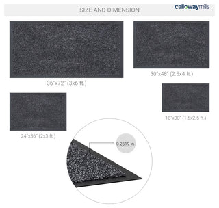 Calloway Mills Grey Summit Mat, 30"x48"