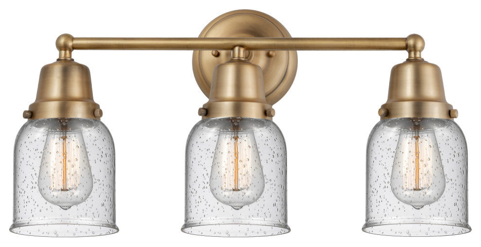 Innovations 623-3W-BB-G54 Bell 3 Light 21" Bath Vanity Light, Brushed Brass
