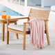 Lounge Chair Armchair, Wood, Brown Natural Taupe Gray, Modern, Outdoor Patio