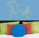 Horse Wall Decal, 46"H x 67" W, Sand