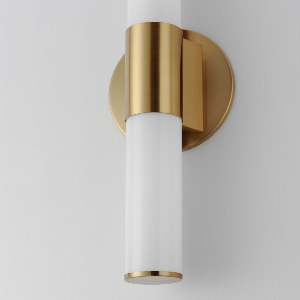 Maxim 52500 Tubo 18" LED Bath Bar - Compliant - Natural Aged Brass