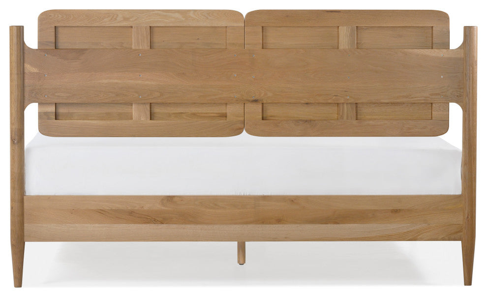 Daniel Solid White Oak King Bed, Natural