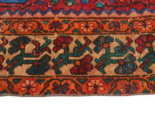 Vintage Distressed Wali Red/Beige Rug, 5'0 x 9'10