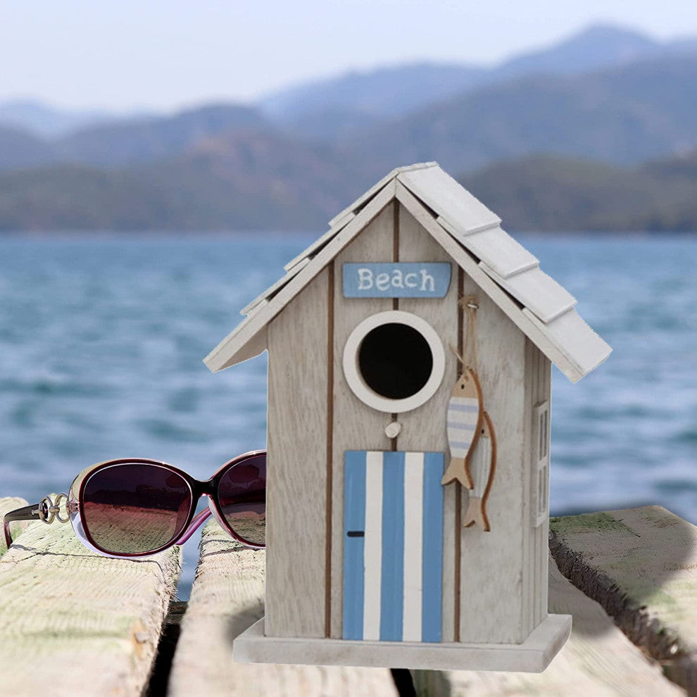 Beachy Bird House, 7.5 Inches