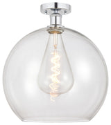 Innovations 616-1F-PC-G122-14 1 Light Semi-Flush Mount, Polished Chrome