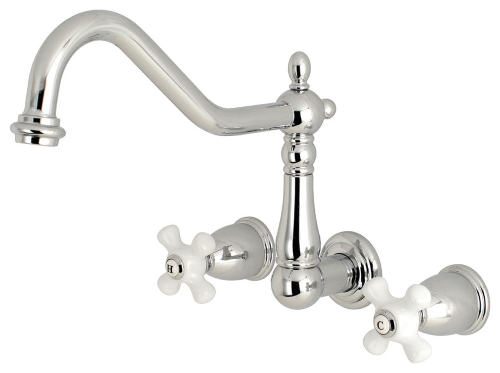 KS1021PX Wall Mount Roman Tub Faucet, Polished Chrome