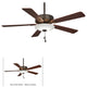 Minka Aire Contractor Uni-Pack LED 52" Ceiling Fan, Oil Rubbed Bronze