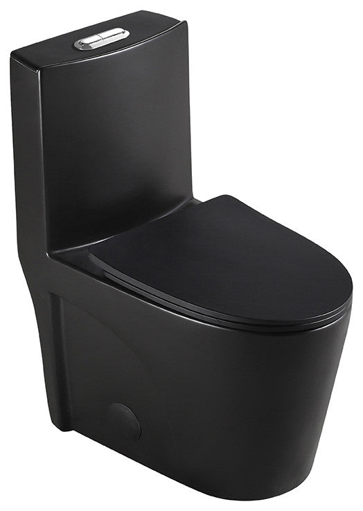 1.28 GPM White One-Piece Elongated Toilet,Soft Close Seat Included