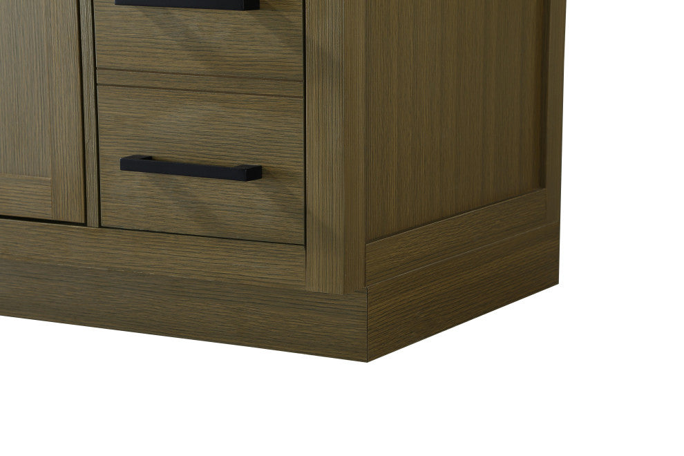 Home Living 60" Single Bathroom Vanity, Chestnut Brown