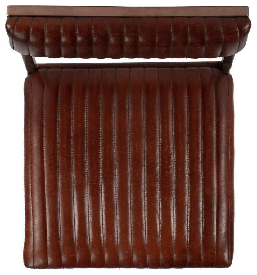 Houston 24" Leather Counter Stool