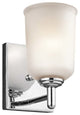 Wall Sconce 1-Light, Chrome