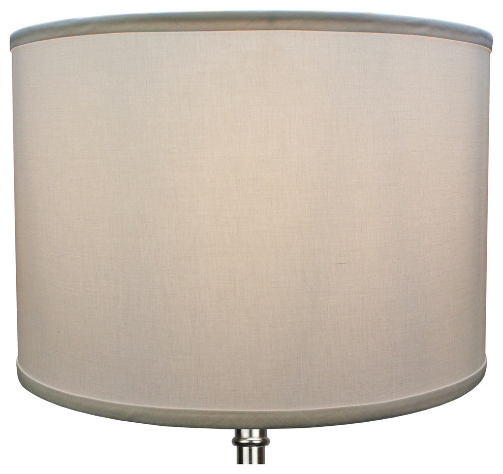 Fenchel Shades, 16"x16"x11" Spider Attachment Drum Lamp Shade, Linen