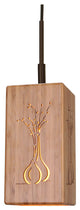 Woodbridge Lighting Light House Vessel of Life Bamboo Mini Pendant in Bronze