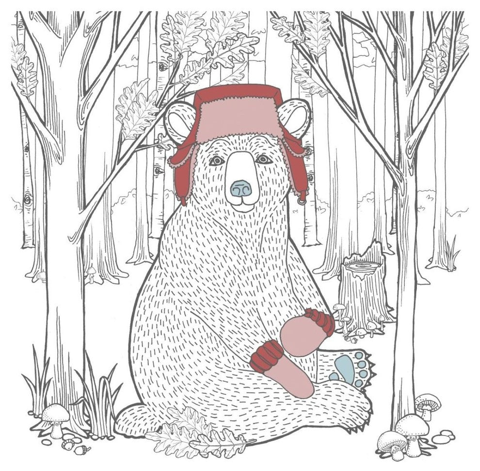 "Color the Forest Color I" Digital Paper Print by Elyse DeNeige, 32"x32"