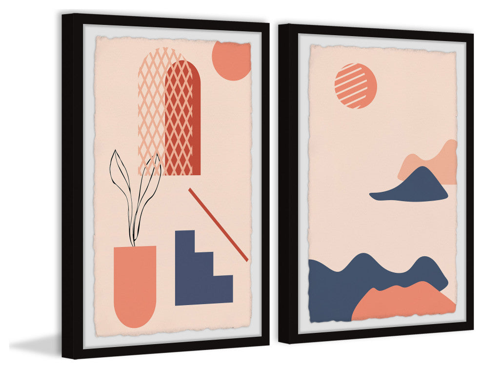 Journey to the Blue Mountains Diptych, 2-Piece Set, 30x45 Panels