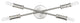 4 Light Simple Vanity Sconce for Wall Mount in Satin Nickel