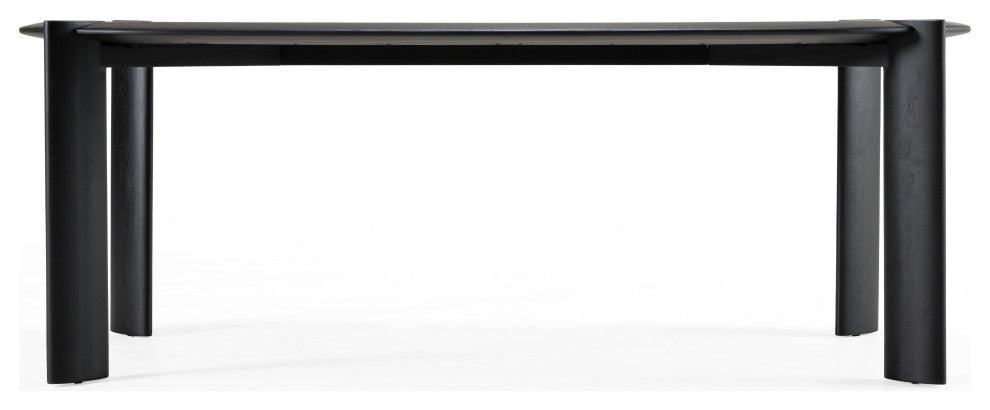 Modrest Steven Modern Black Oval Dining Table