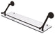 Prestige Que New 30" Floating Glass Shelf with Gallery Rail, Oil Rubbed Bronze