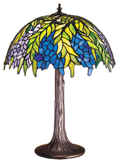 Meyda Lighting 30541 23"H Tiffany Honey Locust Table Lamp