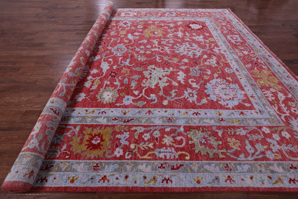 12' 3" X 15' 0" Hand Knotted Turkish Oushak Wool Rug - Q13421