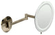 ALFI brand ABM9WLED-BN Brushed Nickel Wall Mount Round 9" Mirror with Light