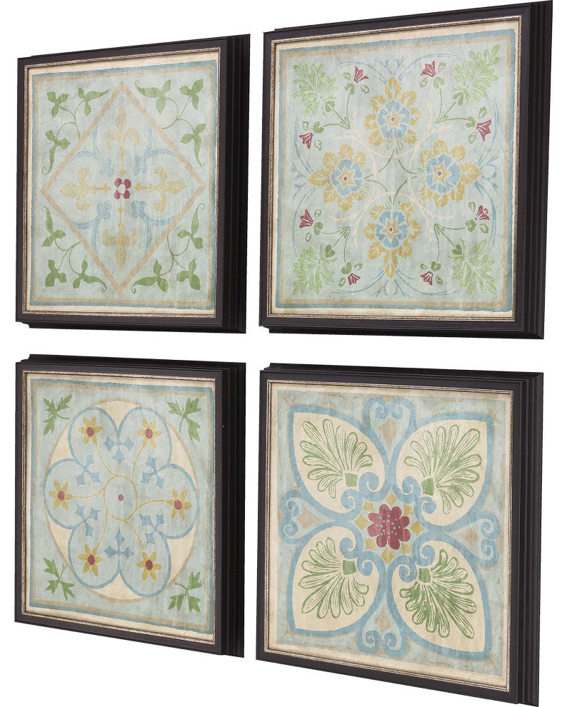 Verdigris Pattern Artwork 4-Piece Set