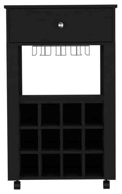Bar Cart Bayamon, Living Room, Black