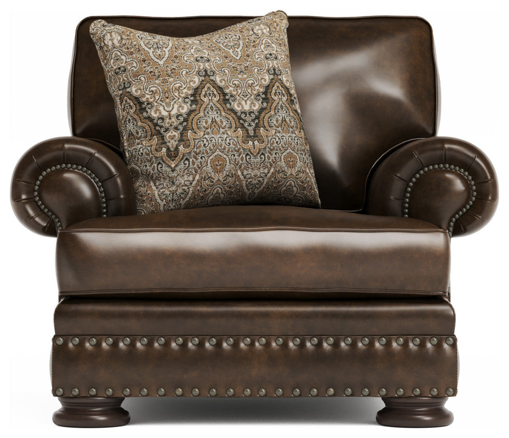 Bernhardt Foster Leather Chair