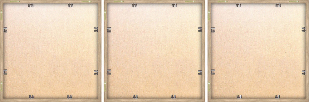 Uneven Edges Triptych, Set of 3, 12x12 Panels