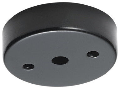 Mini Canopy For 1 Low Voltage Pendant 12V with Transformer, Black Finish