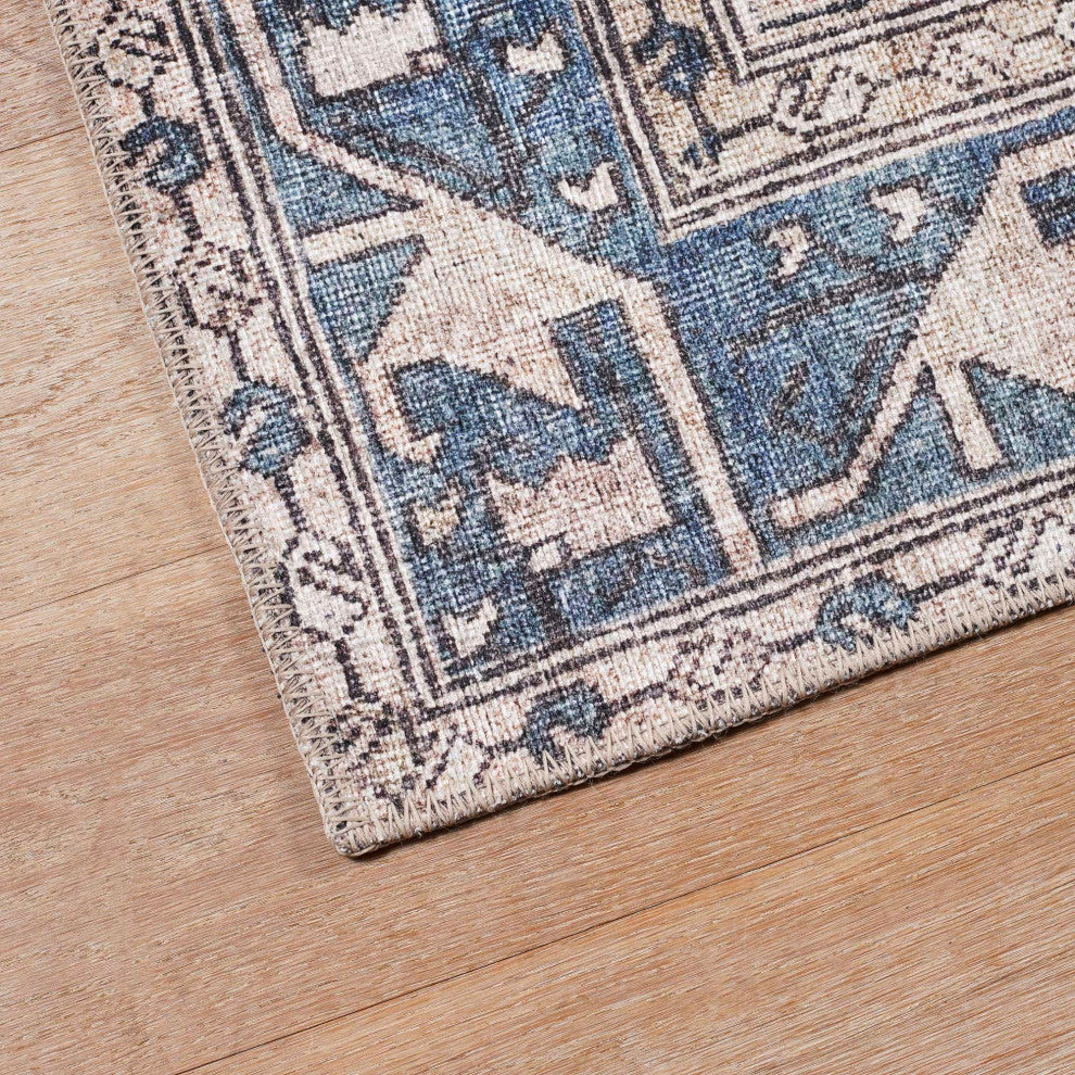 Bergen Area Rug, Navy, 1'10"x2'10"