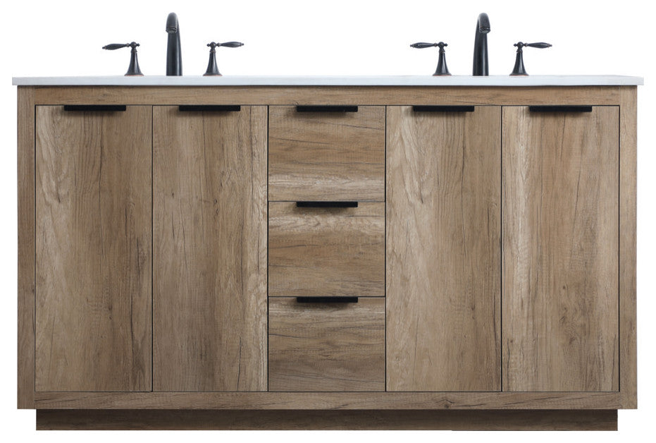 Elegant Lighting VF19460D Blake 60" - Natural Oak