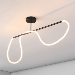 360 Adjustable Silicone Neon Rope Dimmable Linear Integrated LED Flush Mount