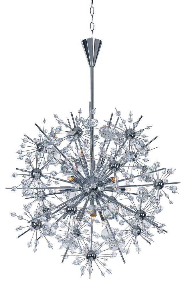 Maxim Lighting Starfire Single Tier Chandelier, Polished Chrome - 39745BCPC